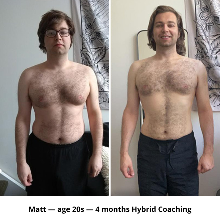 Four month muscle building progress